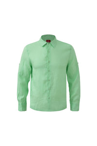 Linen Long Sleeves-Pastel-Mint