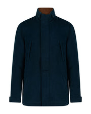 Castellano overcoat teal horizon