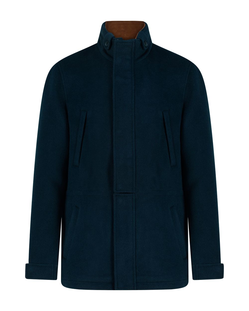 Castellano overcoat teal horizon