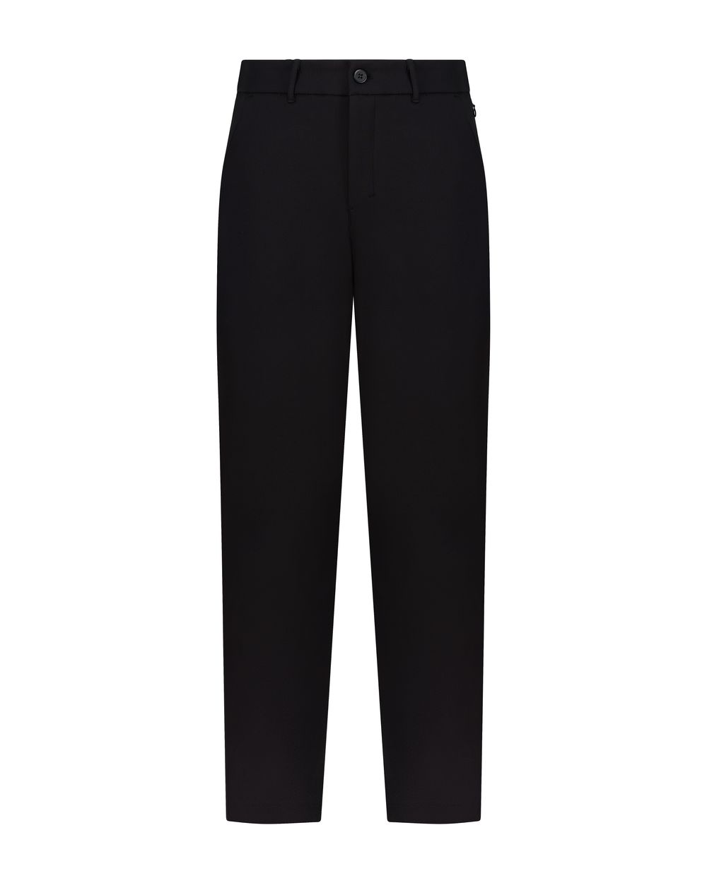 Compact nylon trousers carbon black