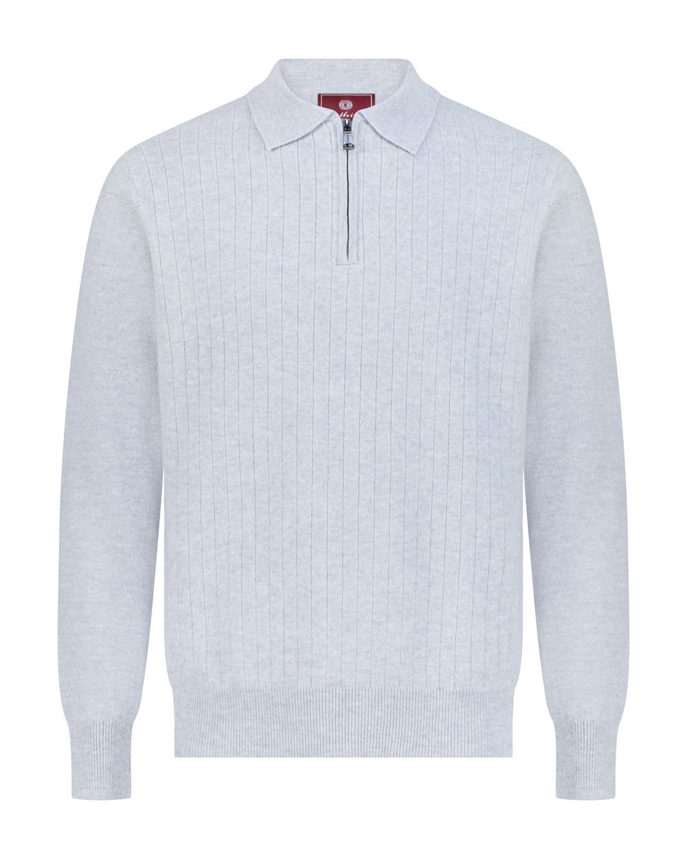 Half zip rib merino wool sweater sanderling