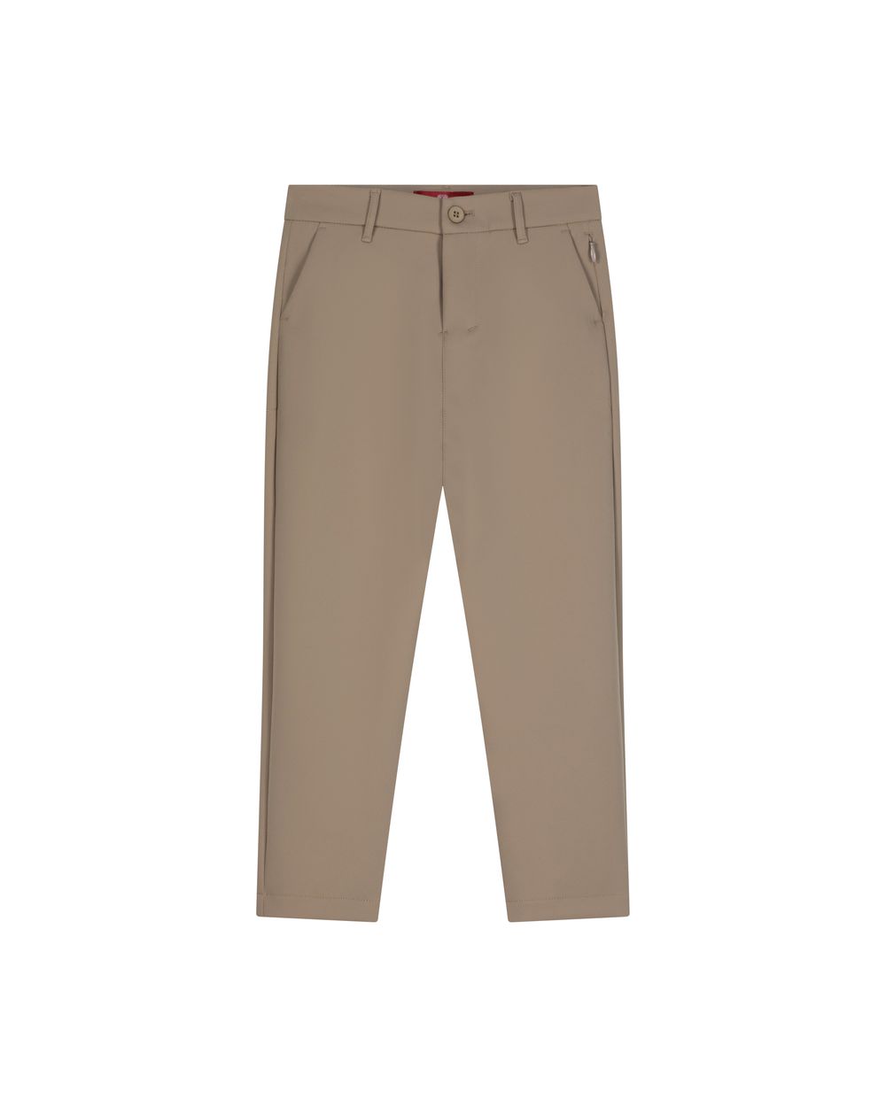 Kid's compact nylon trousers camel beige