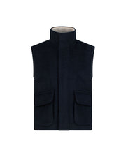 Kid's sereno wool vest indigo night