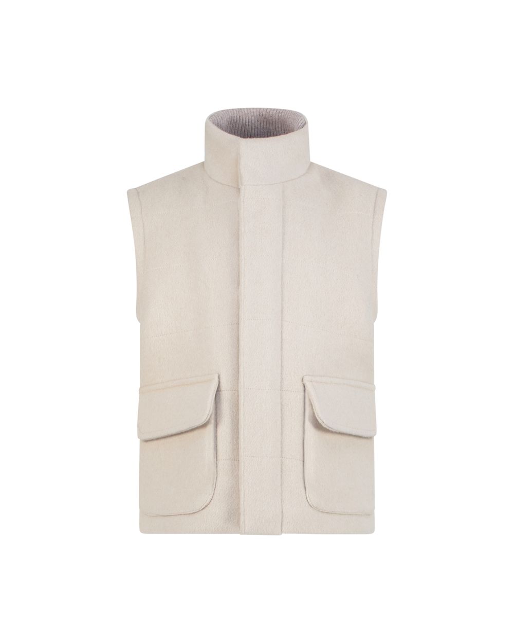 Kid's sereno wool vest matte beige