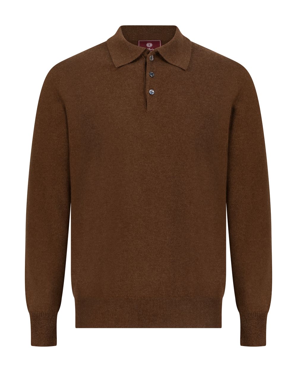 Cashmere polo sweater mocha