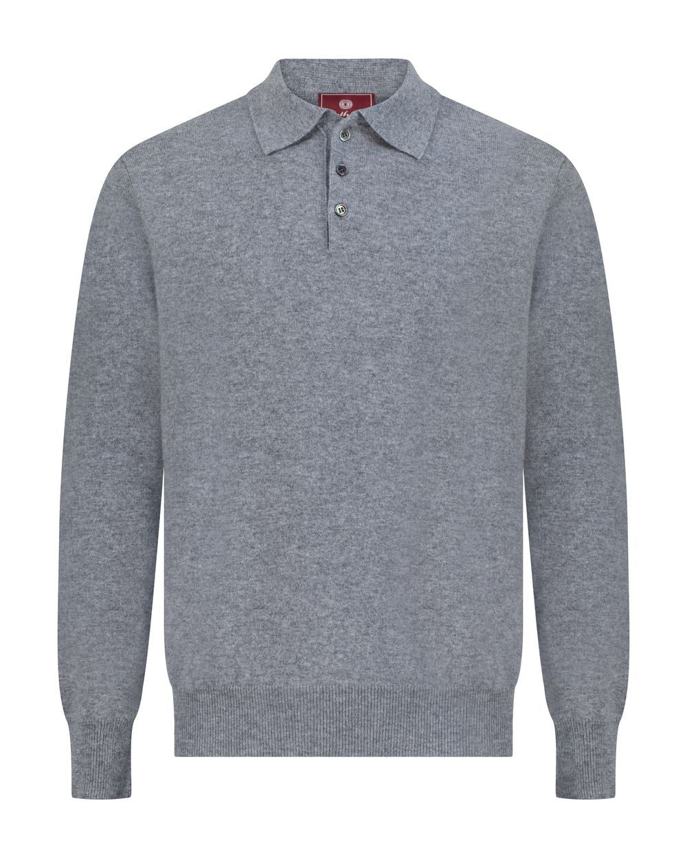 Cashmere polo sweater slate