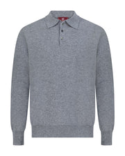 Cashmere polo sweater slate