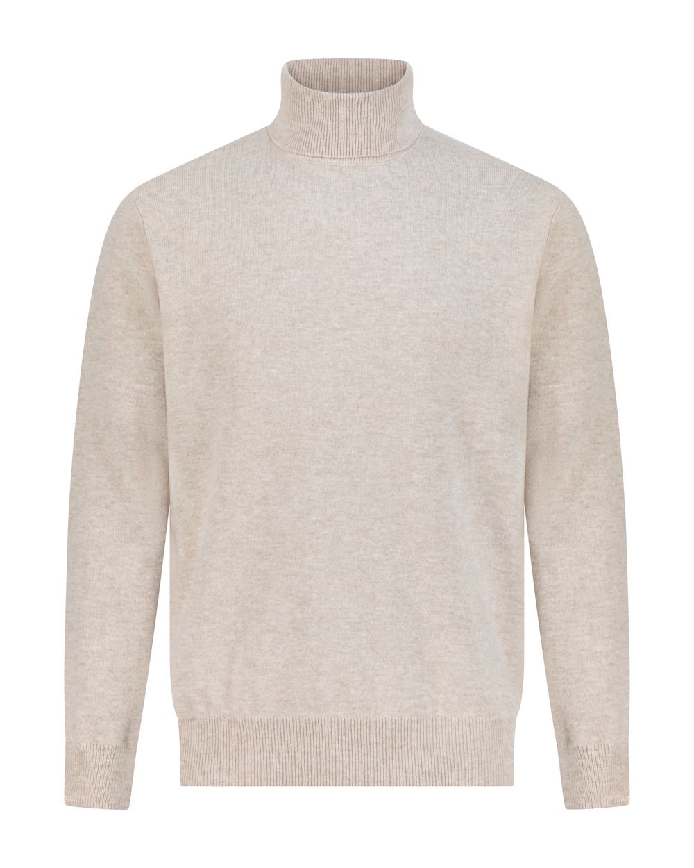 Turtle neck merino wool sweater garlic