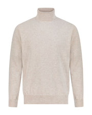 Turtle neck merino wool sweater garlic