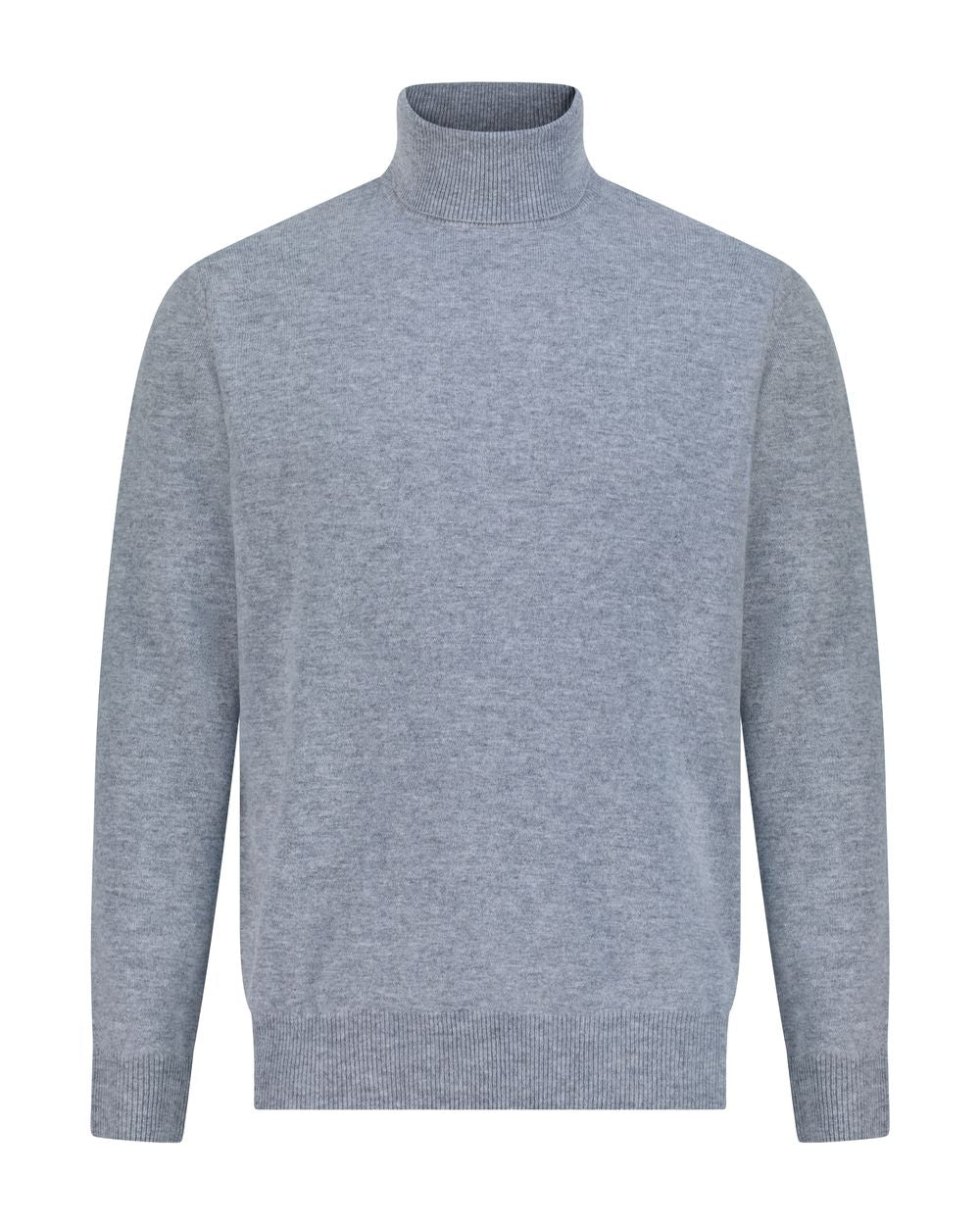 Turtle neck merino wool sweater smoke