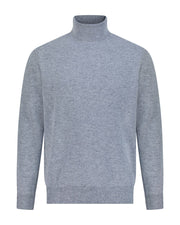 Turtle neck merino wool sweater smoke