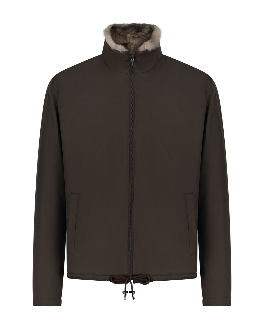 Regent fur bomber terra bruna