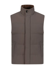 Savoia down vest mocha umber