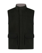 Sereno wool vest fog olive