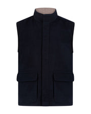 Sereno wool vest indigo night