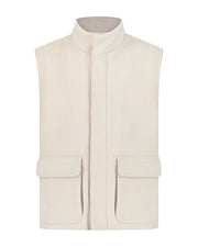 Sereno wool vest matte beige