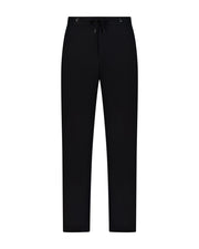 Soft weave nylon trouser carbon black