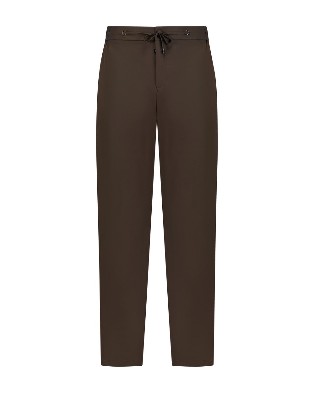 Soft weave nylon trouser coffee bean