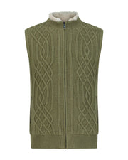 Suhail knit vest olive grove