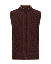 Suhail knit vest tobacco