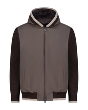 Frost fur hoodie terra bruna