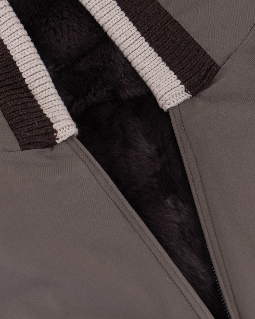 Frost fur hoodie terra bruna