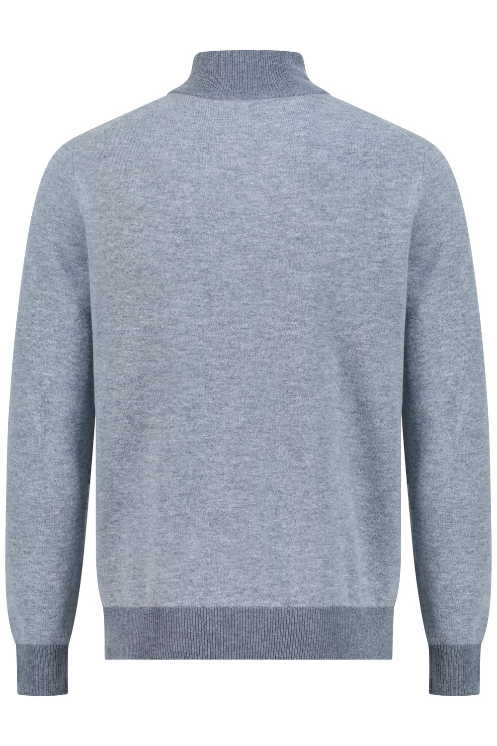 Half zip merino wool sweater smoke
 argentlum