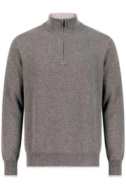 Cashmere half zip sweater vapor
 albatross