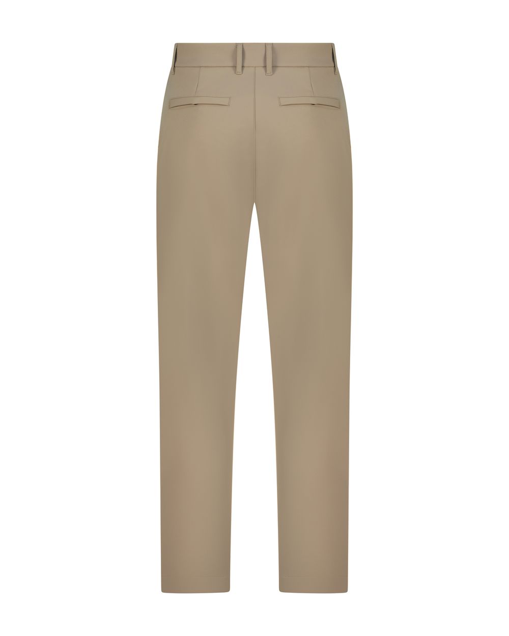 Compact nylon trousers camel beige