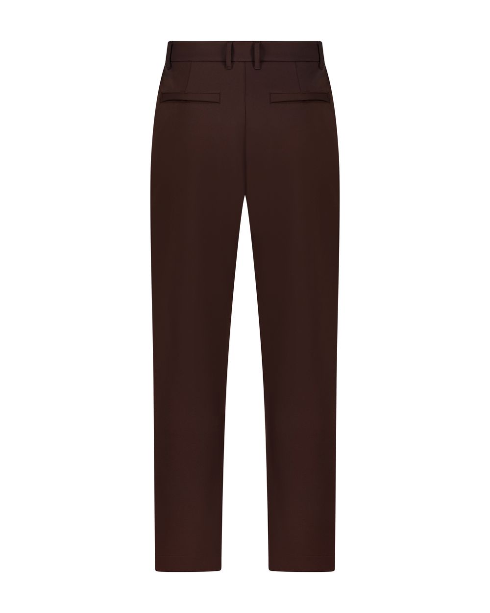 Compact nylon trousers coffee bean