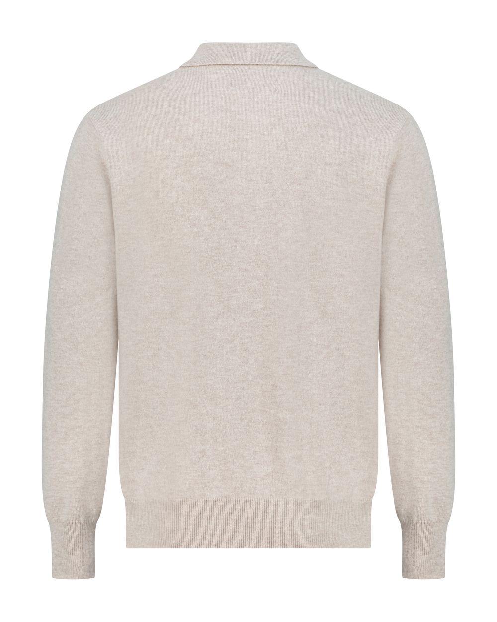 Half zip rib merino wool sweater garlic
