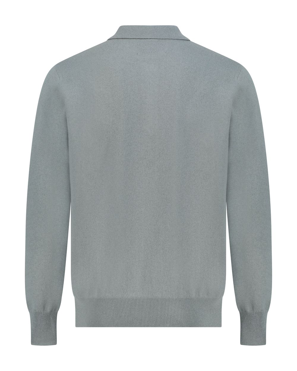 Half zip rib merino wool sweater grey sage