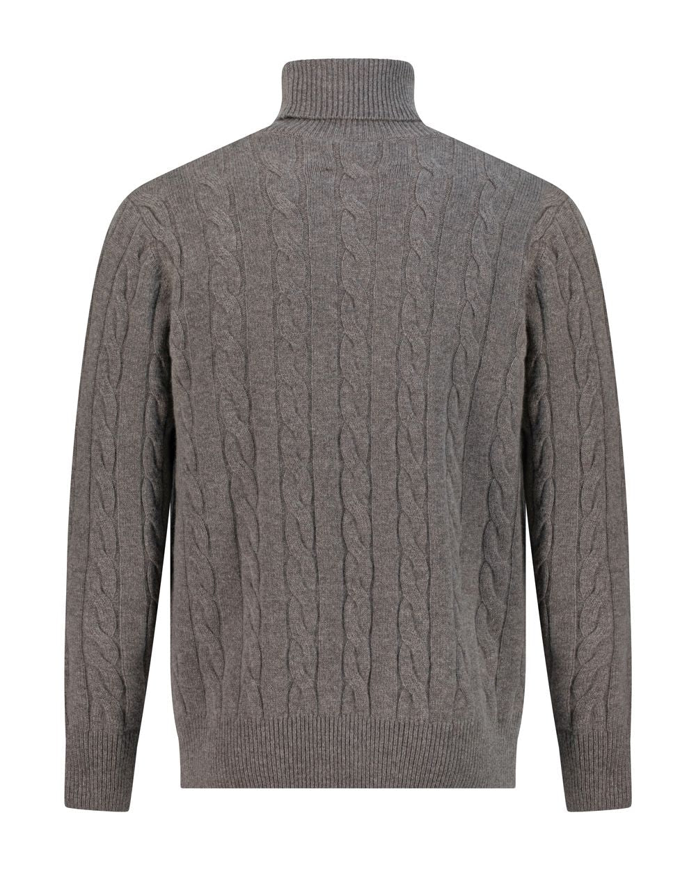 Cashmere turtle neck cable sweater vapor