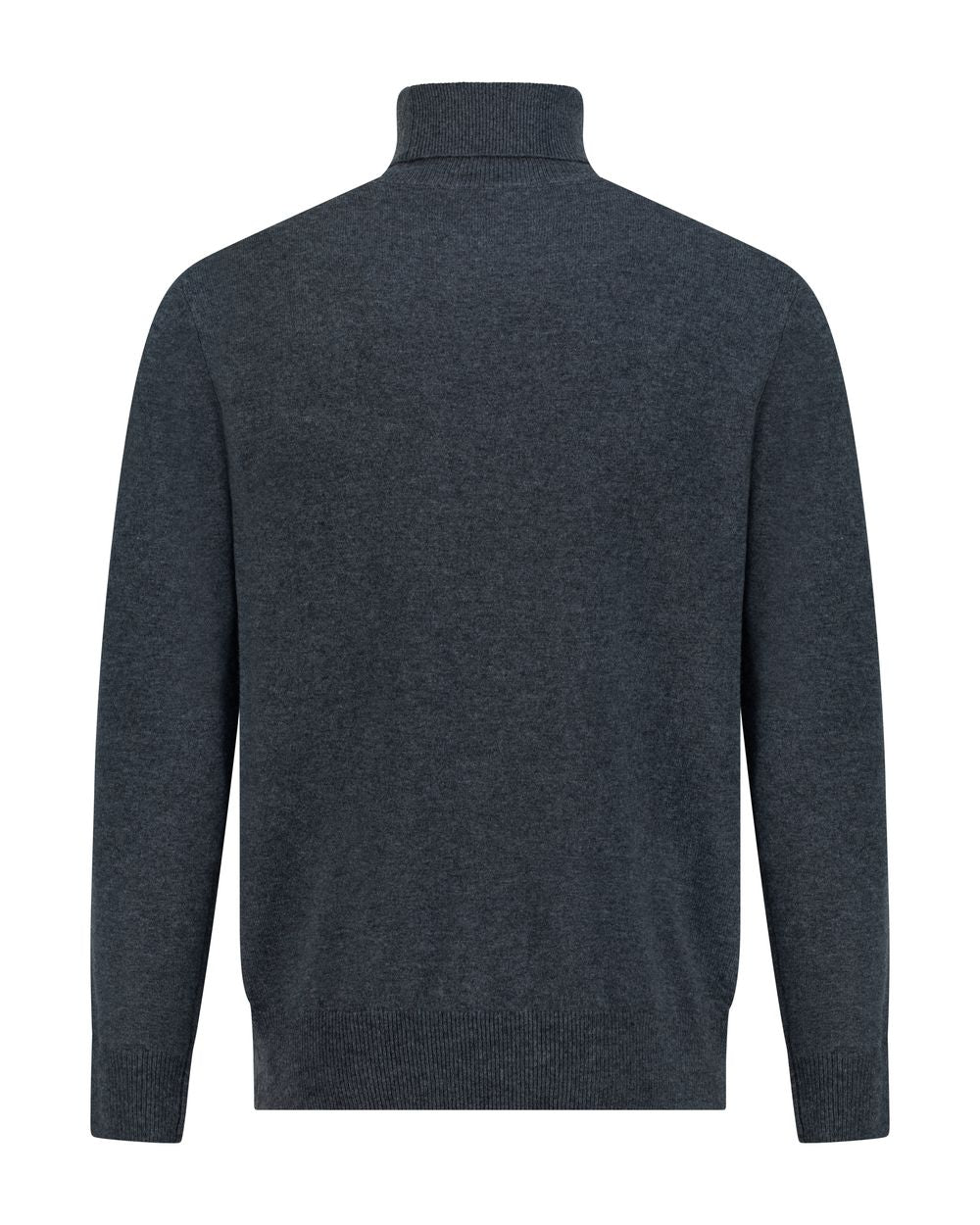 Turtle neck merino wool sweater ruthenium
