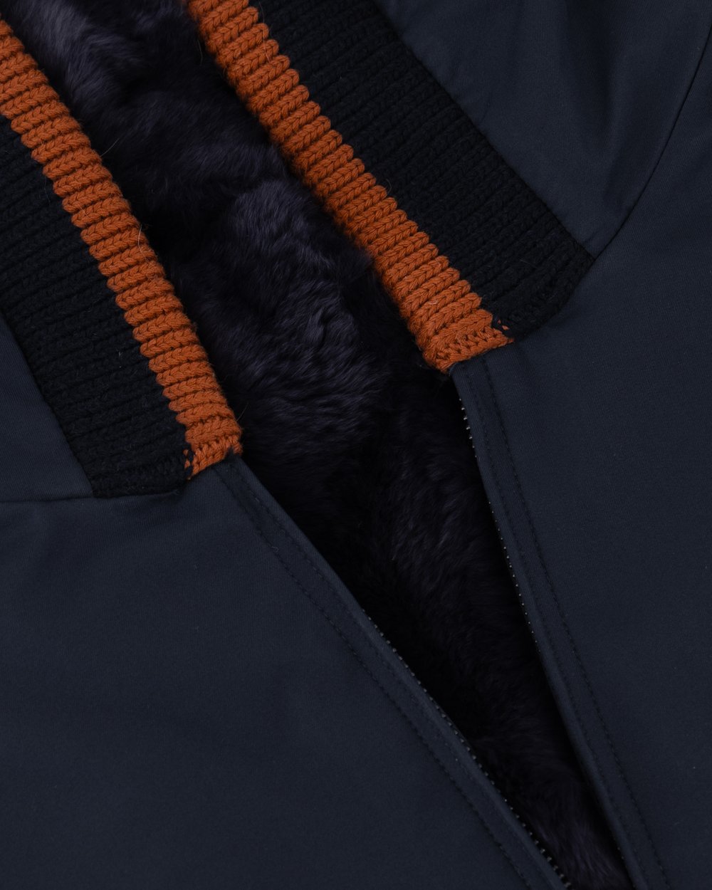 Frost fur hoodie indigo night