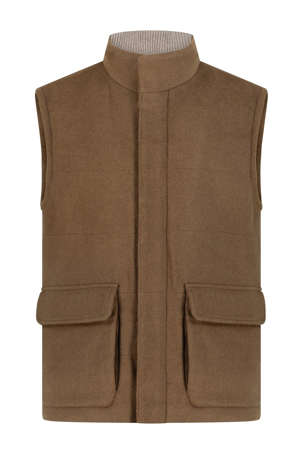 Sereno wool vest caffè taupe