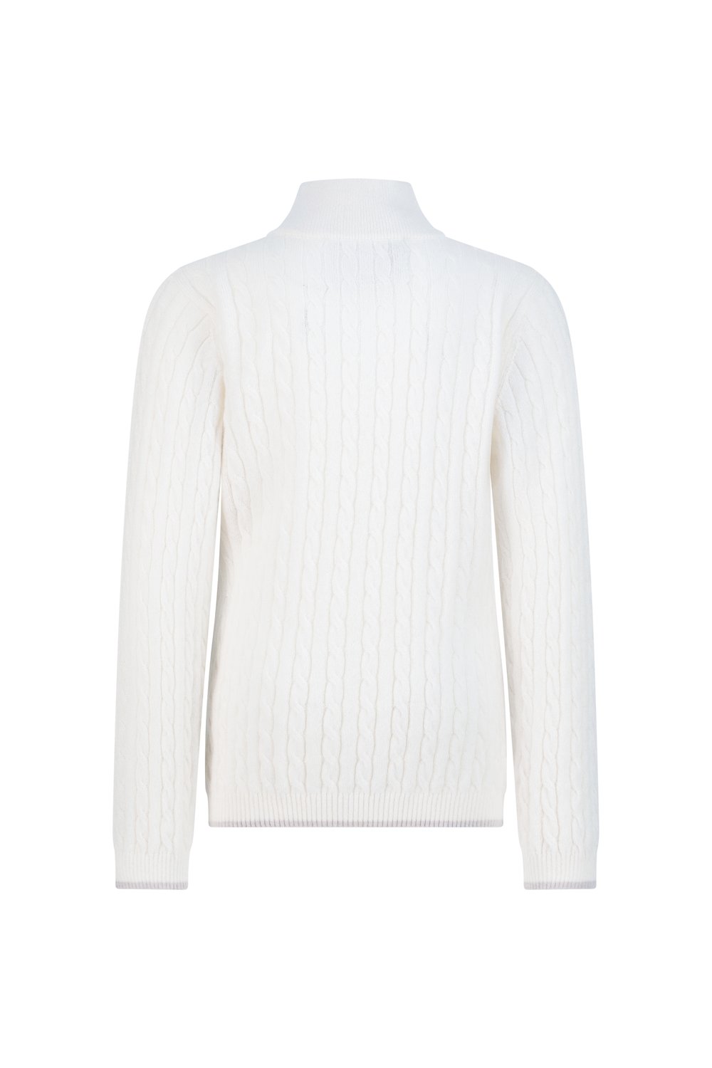 Kid's cashmere half zip cable lily 
 albatross