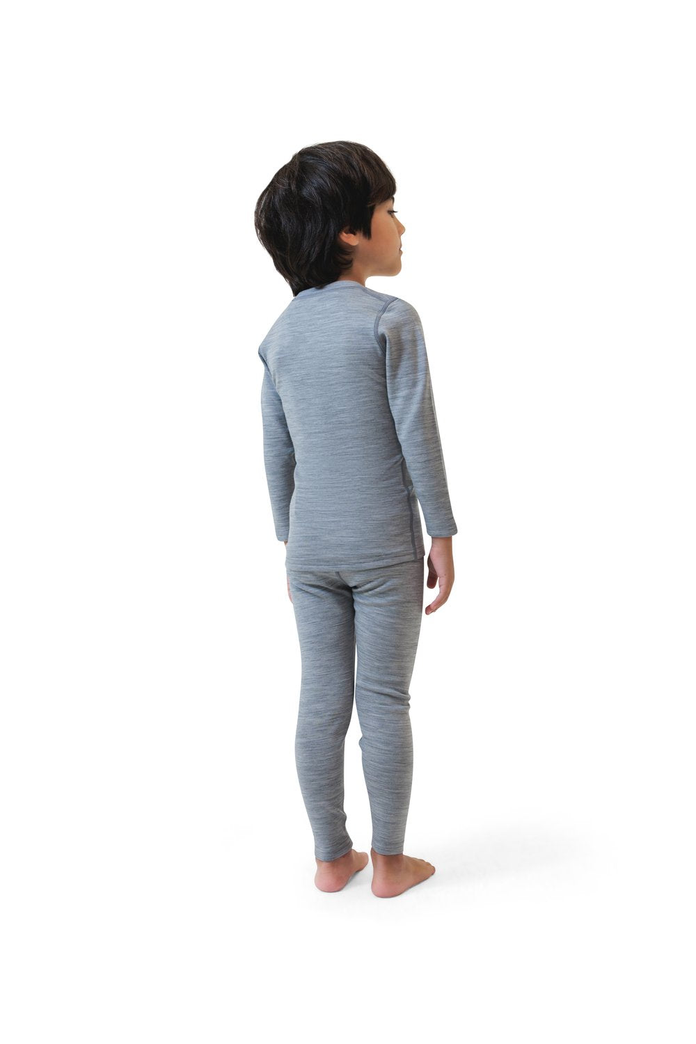 Kid's base layers set mist grey