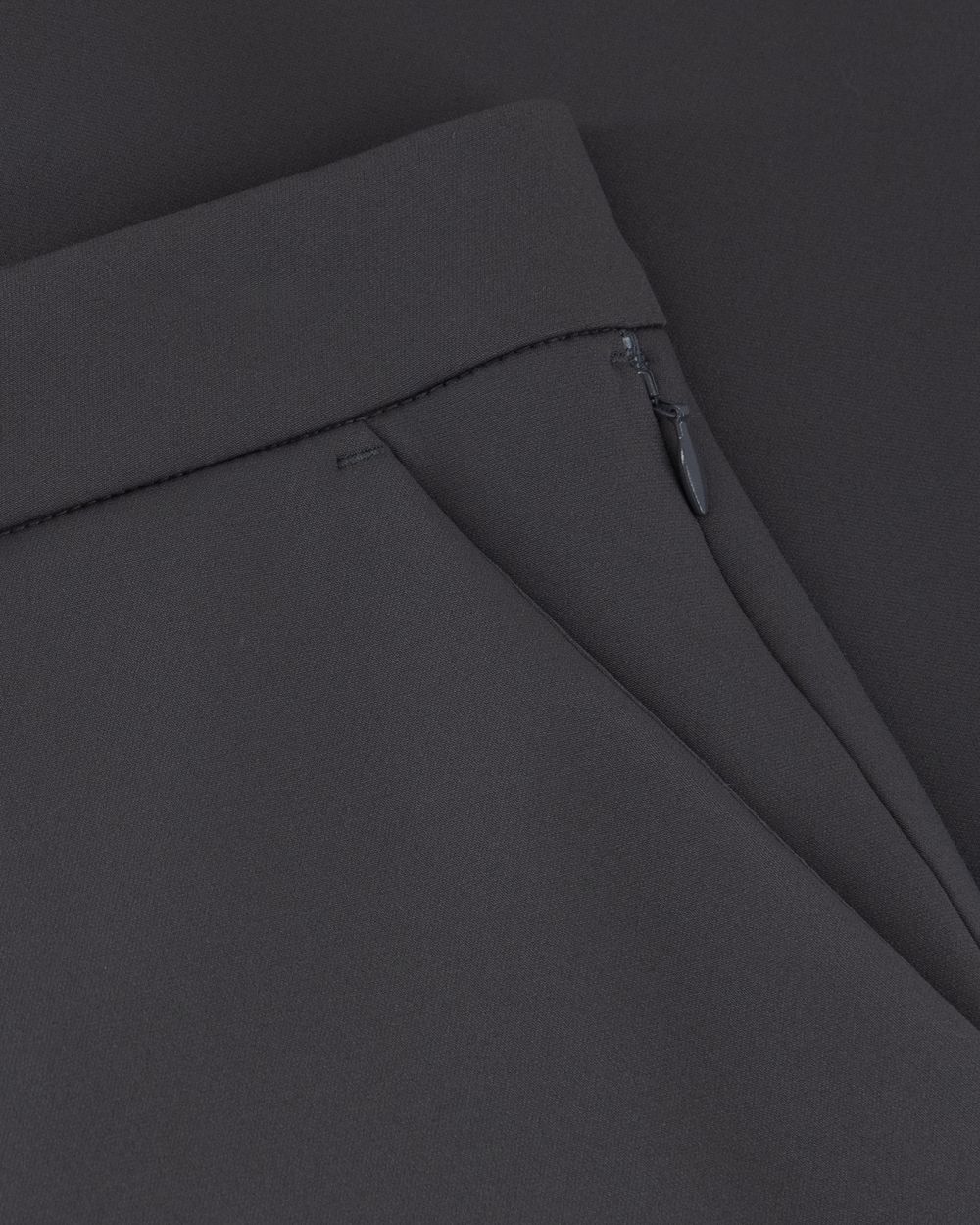 Compact nylon trousers ash grey
