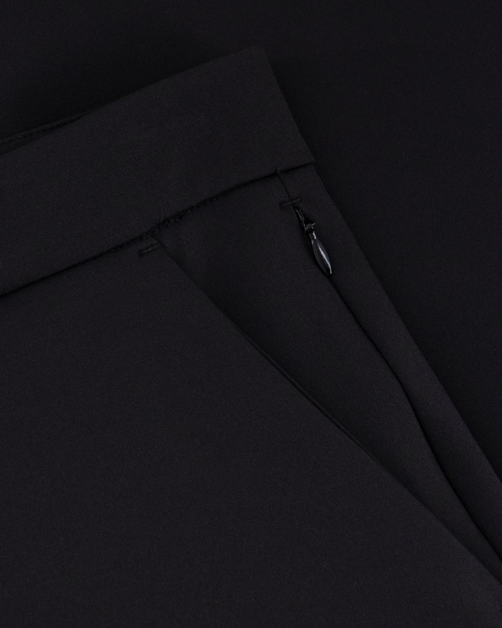 Compact nylon trousers carbon black