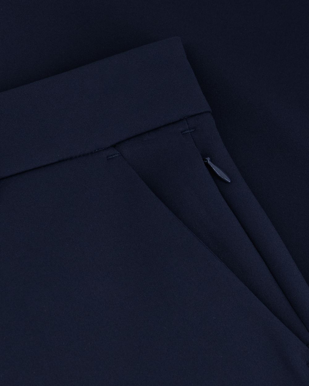 Compact nylon trousers indigo night