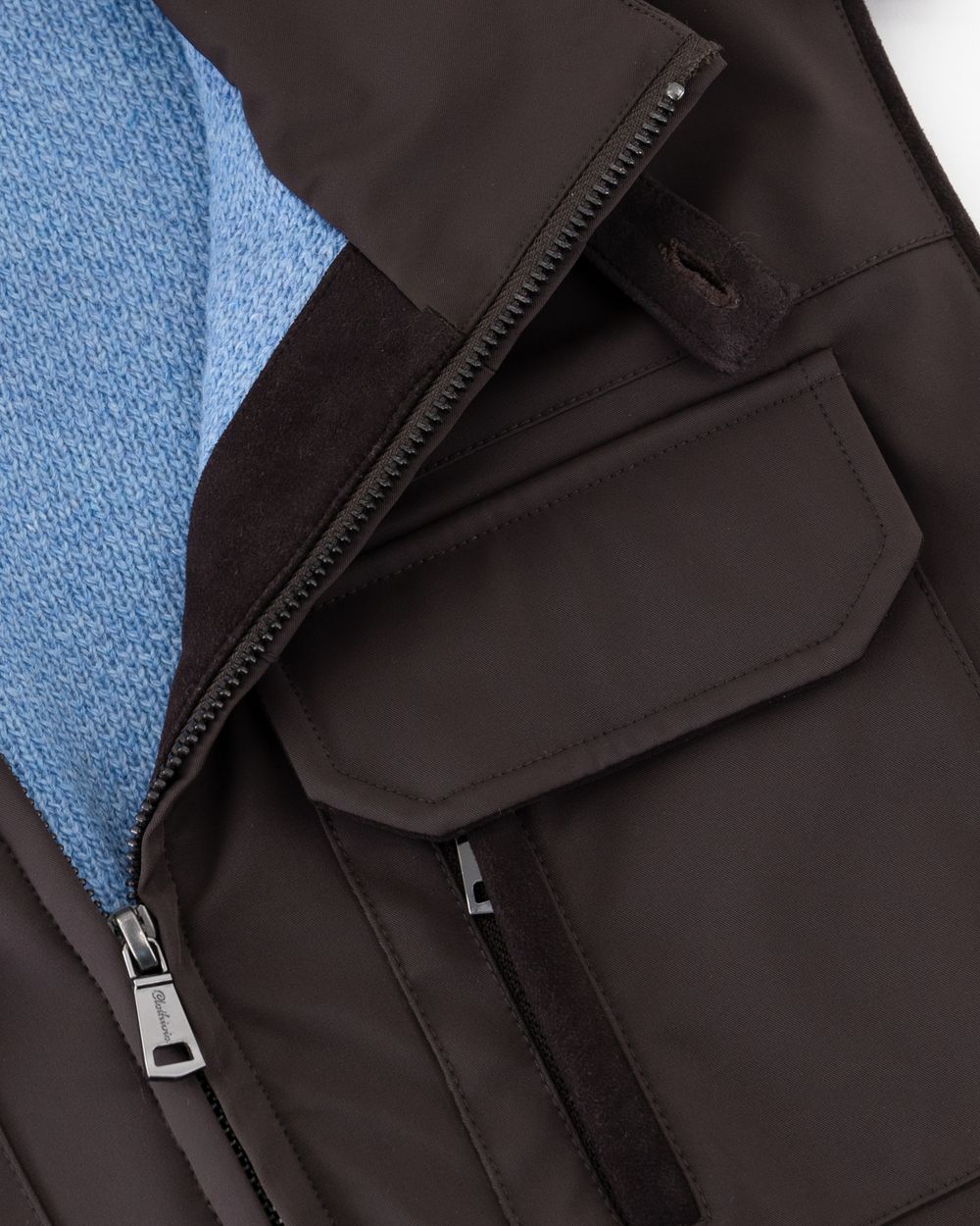 Lunaro contrast vest taupe mist