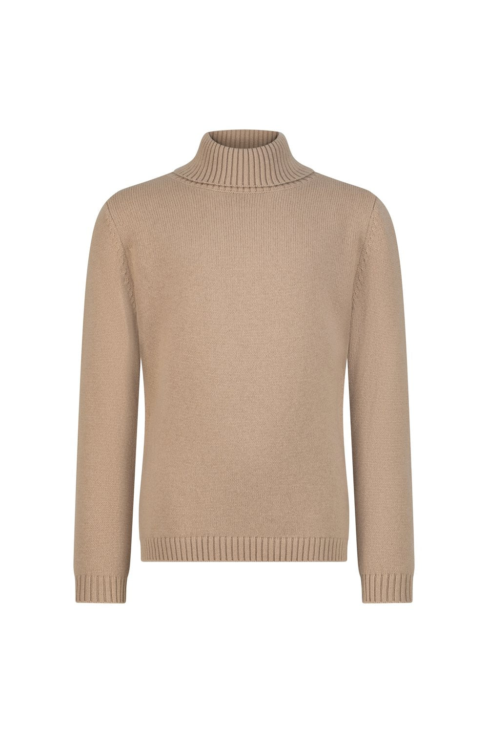 بلوفر أطفال صوف ميرينو هاي نيك - بسكوتي