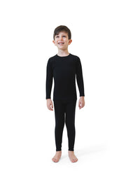 Kid's base layers set carbon black