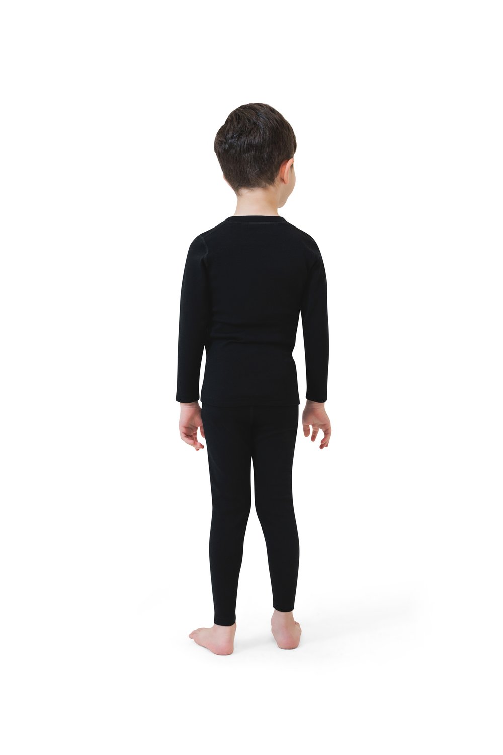 Kid's base layers set carbon black