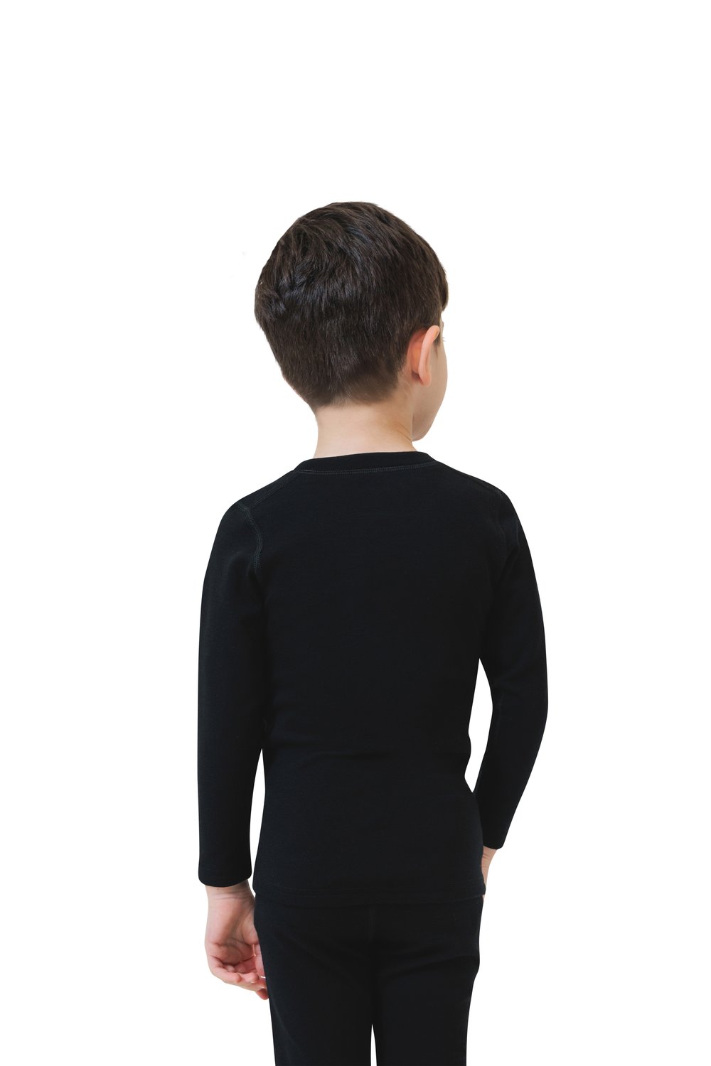 Kid's base layers set carbon black