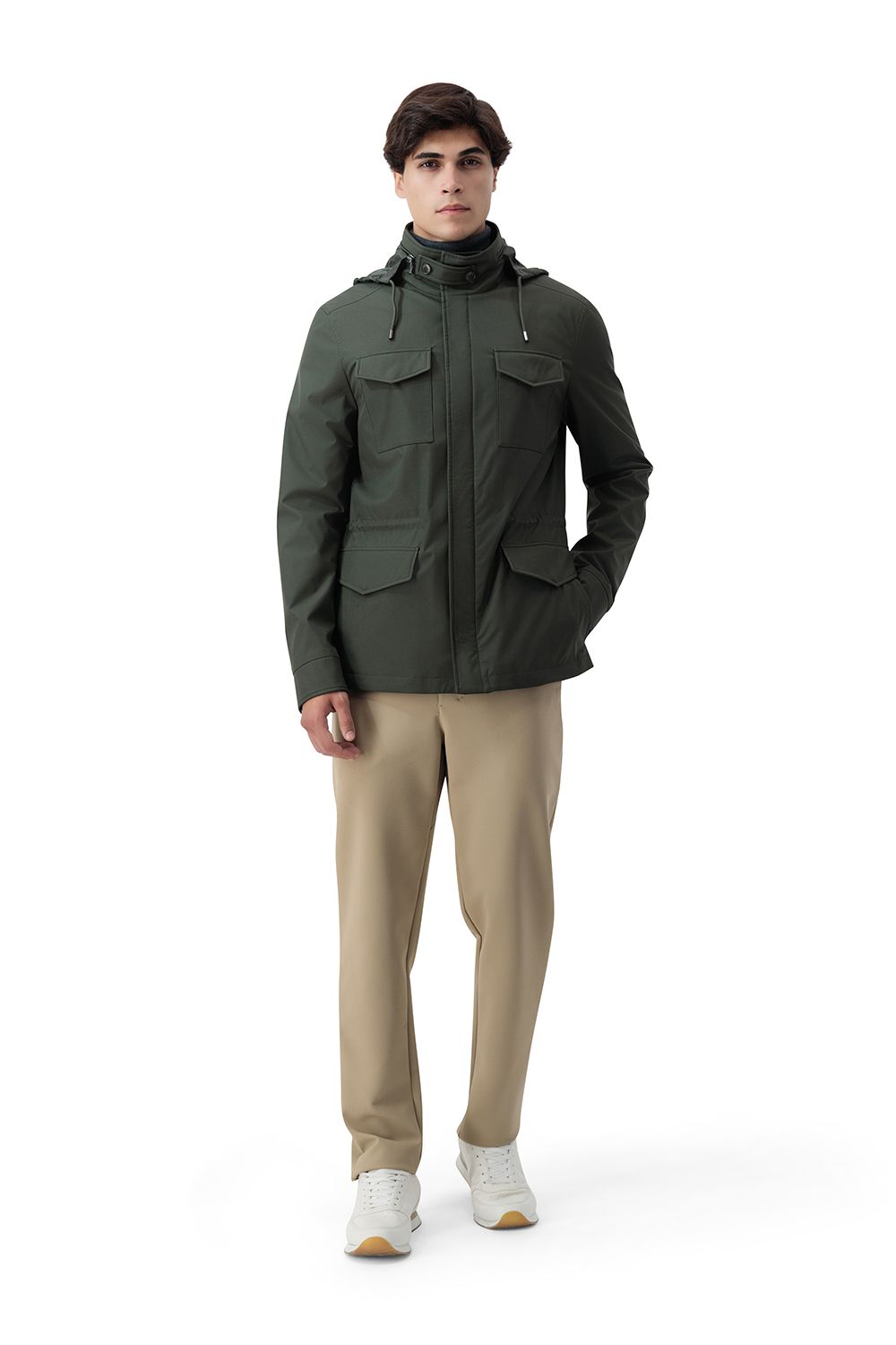 Highland trail jacket fog olive