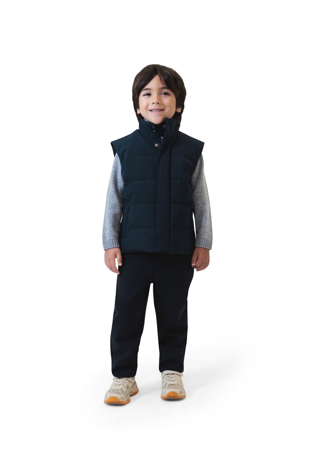 Kid's compact nylon trousers indigo night