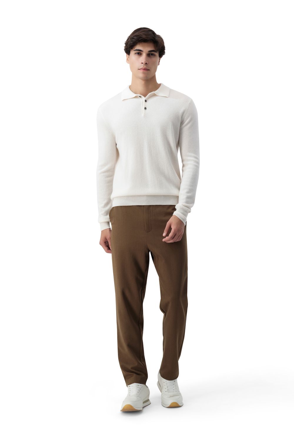 Cashmere polo sweater lily