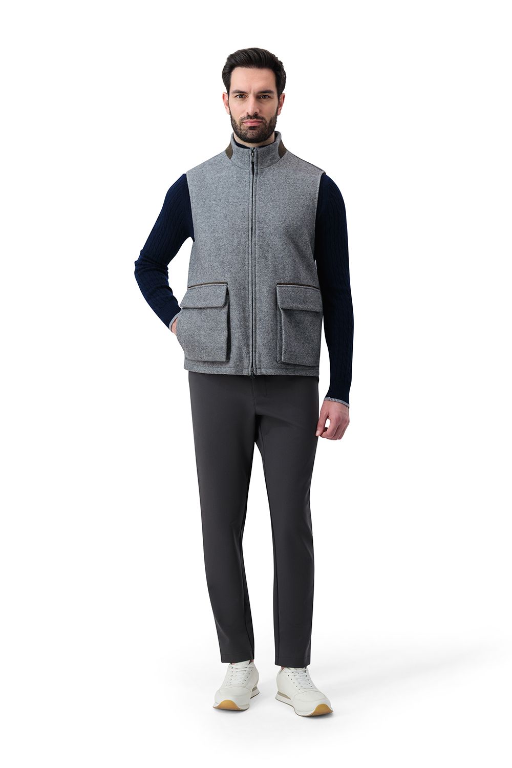 Sahari light vest mist grey